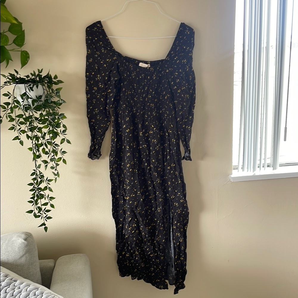 H&M Blue Bishop Sleeve Sundress
